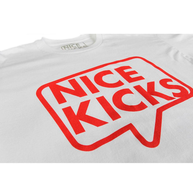 Nice Kicks Classic Outline Tee - White/Red