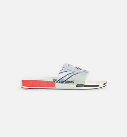 ADIDAS EE7955
 Rs Micro Adlette Slides Mens Slides - Silver Metallic/Bright Red Image 0