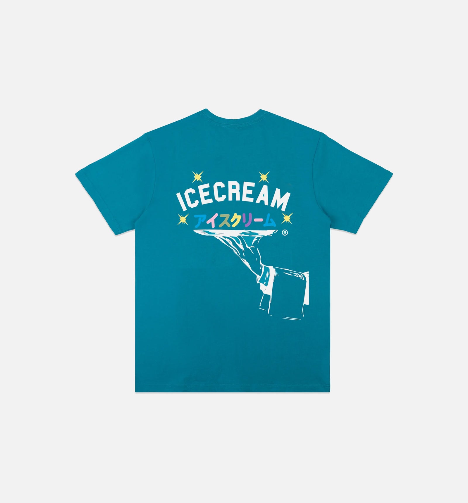 Ice Cream 421-8204-TEAL Dinner Is Served Tee Mens Short Sleeve