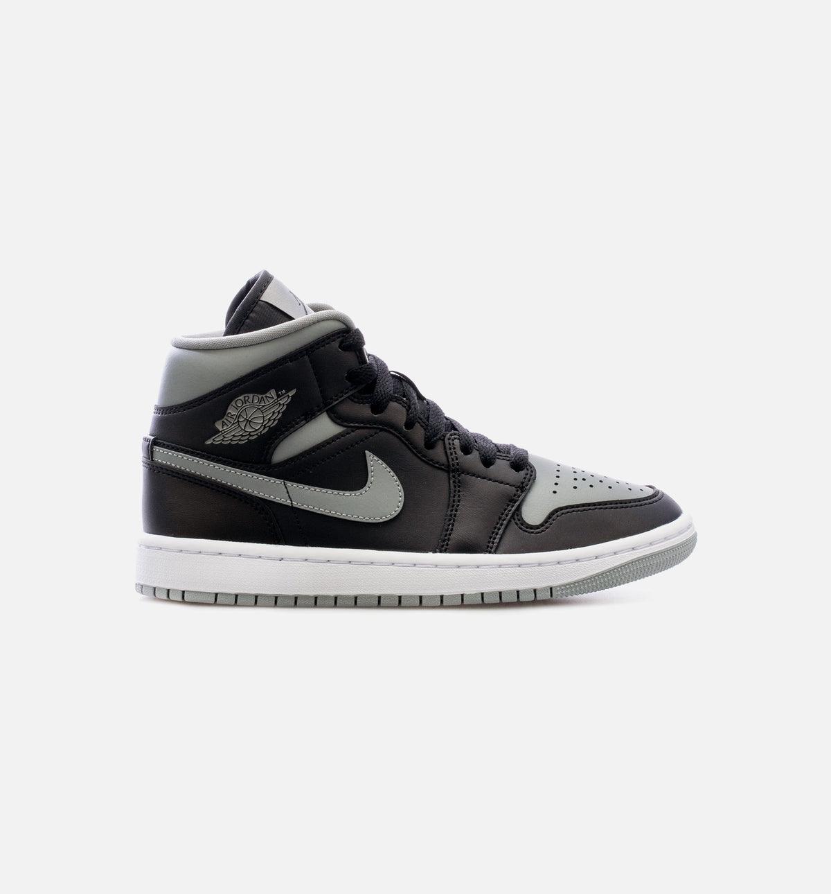 Jordan BQ6472-007 Air Jordan 1 Mid Black Grey Womens Lifestyle
