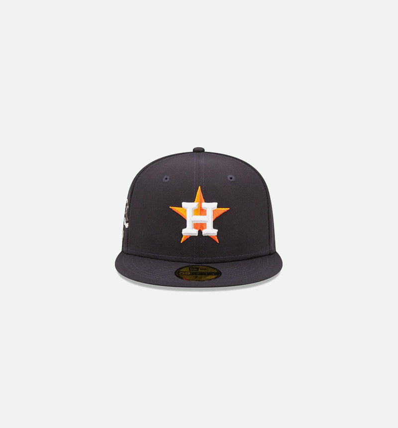 Houston Astros Cloud Icon 59FIFTY Fitted Cap Mens Hat - Navy Blue