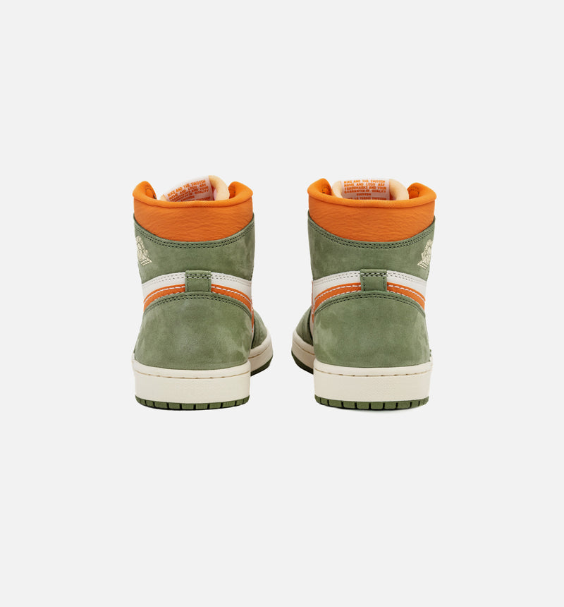 Air Jordan 1 High OG Craft Celadon Mens Lifestyle Shoe - Celadon/Bright Mandarin/Coconut Milk
