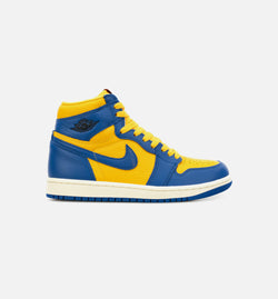 JORDAN FD2596-700
 Air Jordan 1 High OG Reverse Laney Womens Lifestyle Shoe - Yellow/Blue Image 0