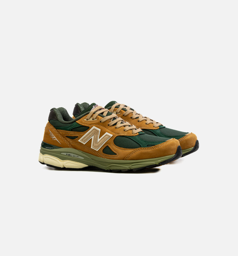 Made in USA 990v3 Mens Lifestyle Shoe - Brown/Green