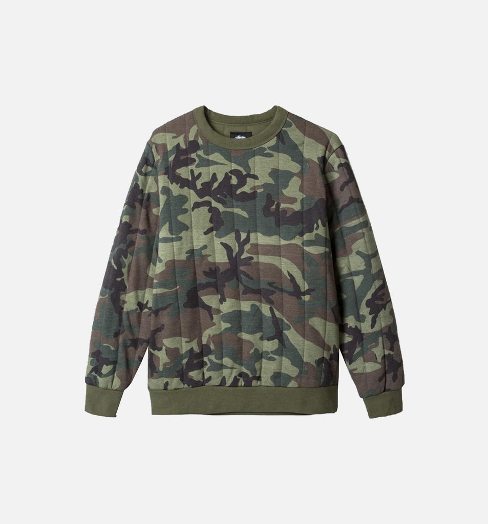 新品　BRIEFING　正規品　CAMO JQ CREW  NECK  KNIT Stussy 118208-CAMO Stussy Quilted Crew Sweater Men's - Camo