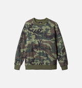 Quilted Crew Sweater Mens Sweater - Camo