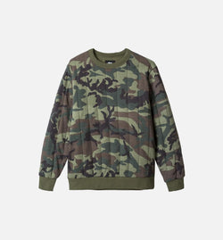 STUSSY 118208-CAMO
 Quilted Crew Sweater Mens Sweater - Camo Image 0