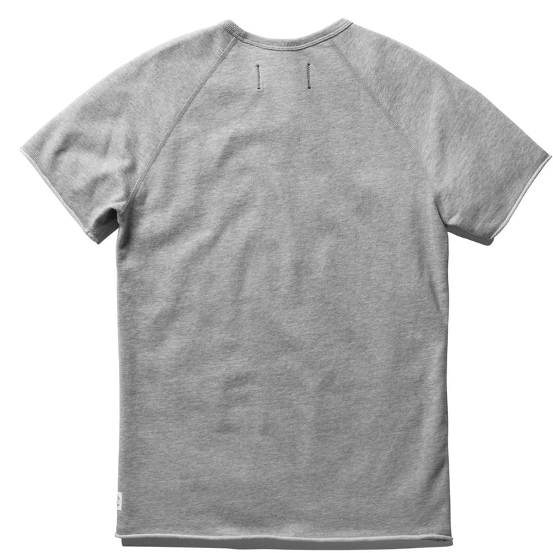 Terry Short Sleeve Crew Sweatshirt Mens Shirt - Grey