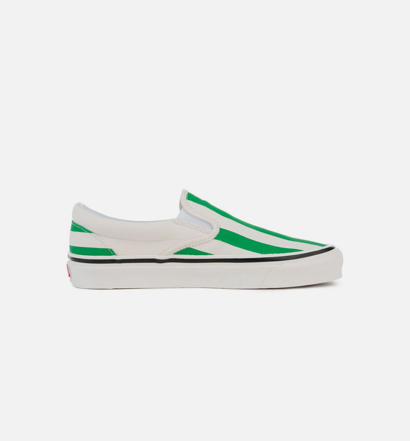 Anaheim Factory Classic Slip On 98 DX Mens Shoes - OG White/OG Emerald/Big Stripes