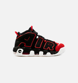 NIKE FD0274-001
 Air More Uptempo Red Toe Mens Basketball Shoe - Black/Red Image 0