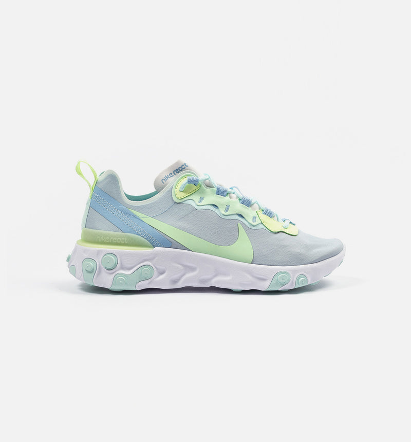React Element 55 Womens Lifestyle Shoe - White/Frosted Spruce-Barely Volt