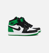 Air Jordan 1 Retro High OG Lucky Green Grade School Lifestyle Shoe - Green/Black