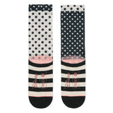 Sprinkled Minnie Socks Girl's - Black/White/Pink