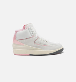 JORDAN FB2372-100
 Air Jordan 2 Retro Soft Pink Womens Lifestyle Shoe - Summit White/Medium Soft Pink Free Shipping Image 0