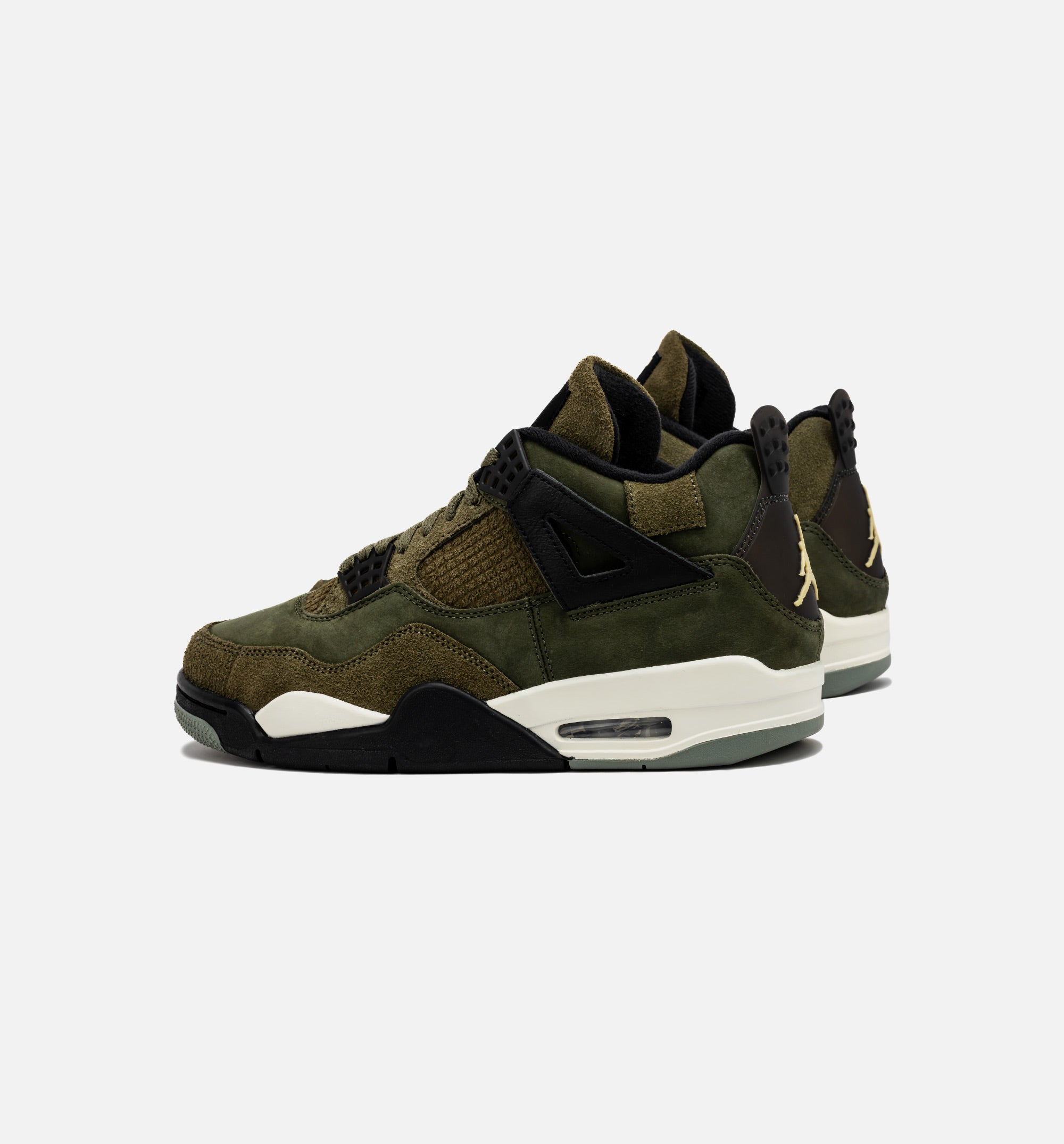 Jordan FB9927-200 Air Jordan 4 Retro Craft Olive Mens Lifestyle