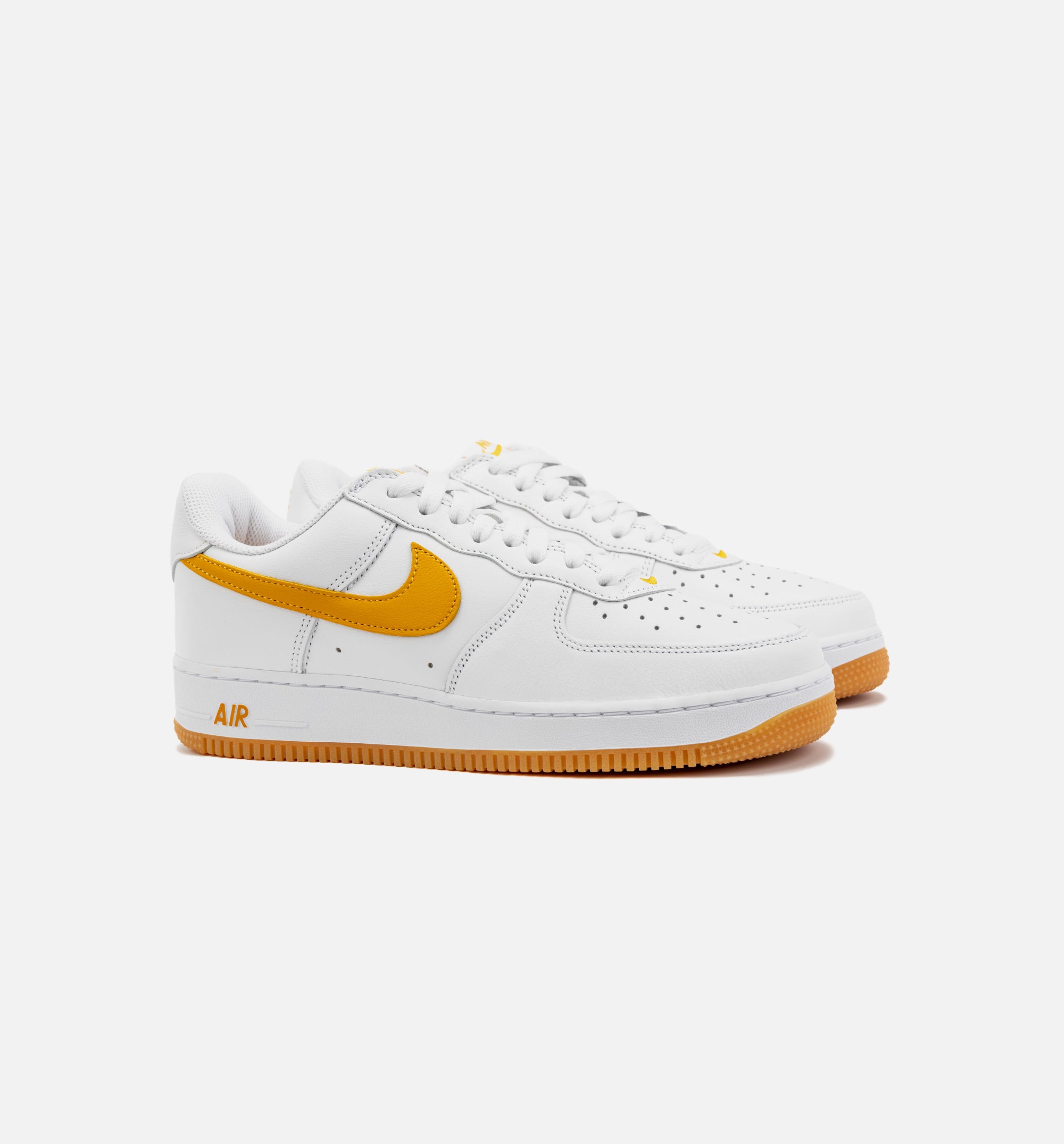 Nike Air Force 1 Low 82 Double Swoosh Yellow Shoes Sneakers