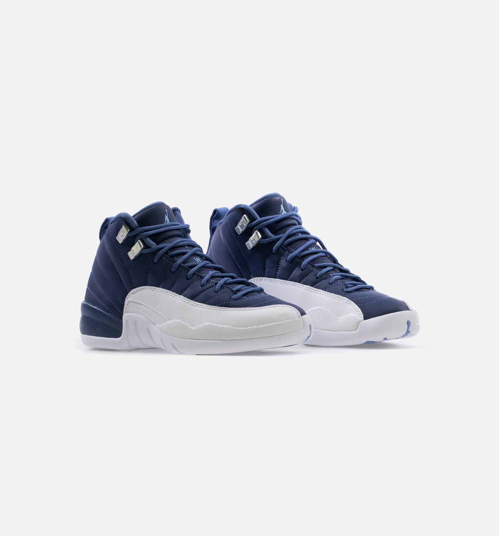 Air jordan retro 12 navy blue and white on sale