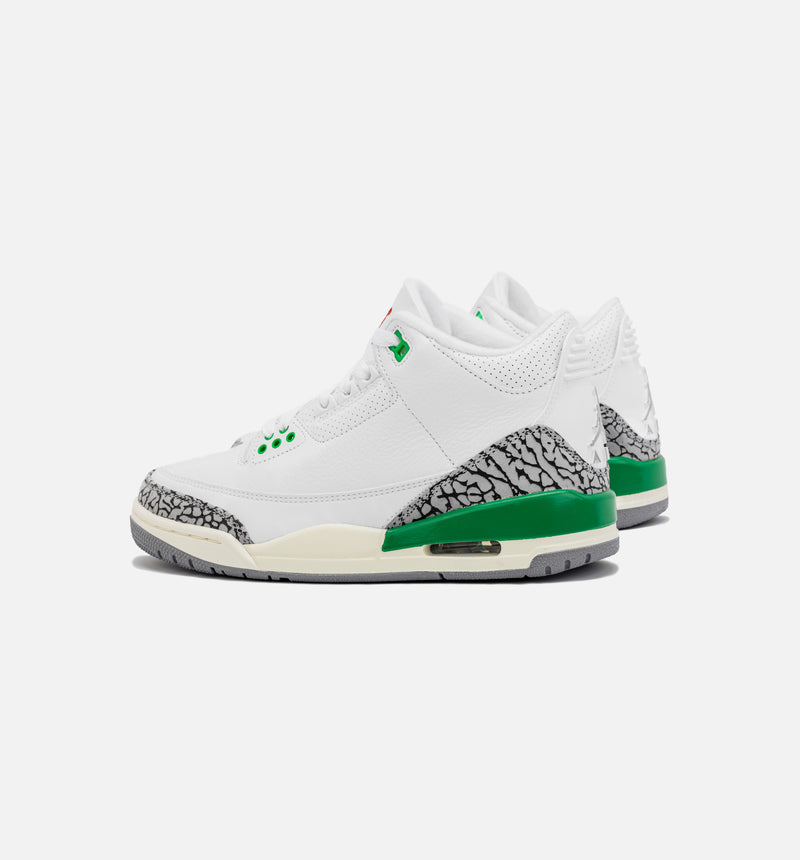 Air Jordan 3 Retro Lucky Green Womens Lifestyle Shoe - White/Green
