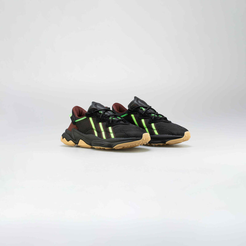 adidas FV2484 adidas Originals X Pusha T Ozweego Mens Running Shoe - Black/Green/Gum –