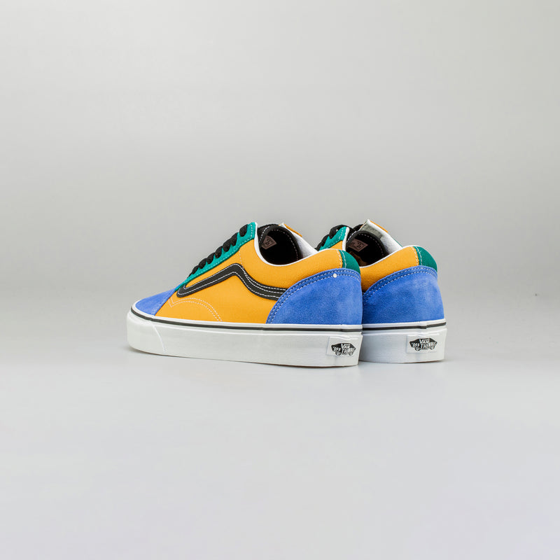 Mix & Match Old Skool Mens Lifestyle Shoe - Yellow/Blue/Green
