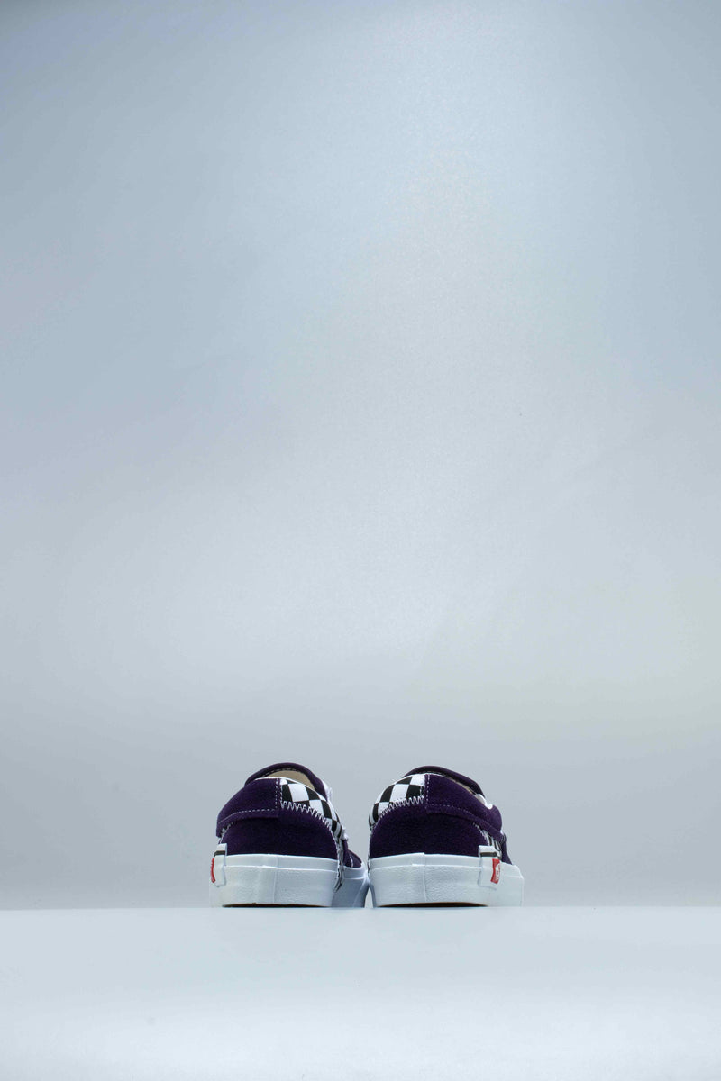Slip On Cap Check Mens Shoe - Mysterioso Purple/True White