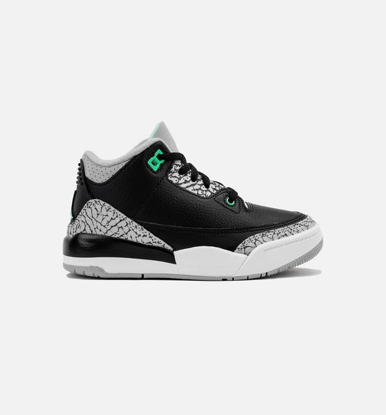 Jordan DM0966-031 Air Jordan 3 Retro Green Glow Preschool Lifestyle ...