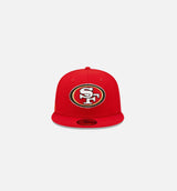 San Francisco 49ers Cloud Icon 59Fifty Mens Fitted Hat - Red