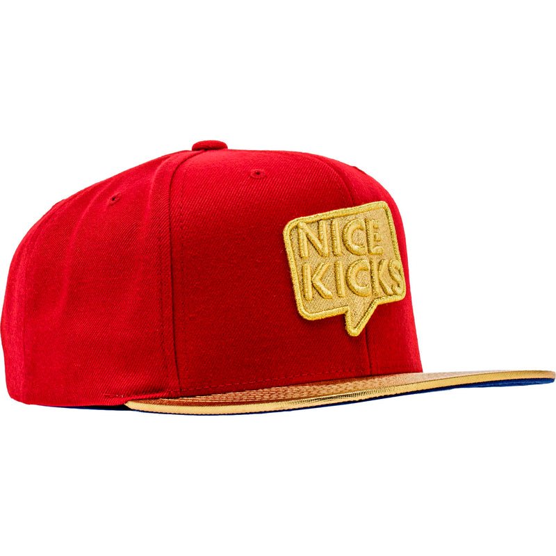 Nice Kicks X Mitchell & Ness "USA" Snapback Mens Hat - Red/Gold