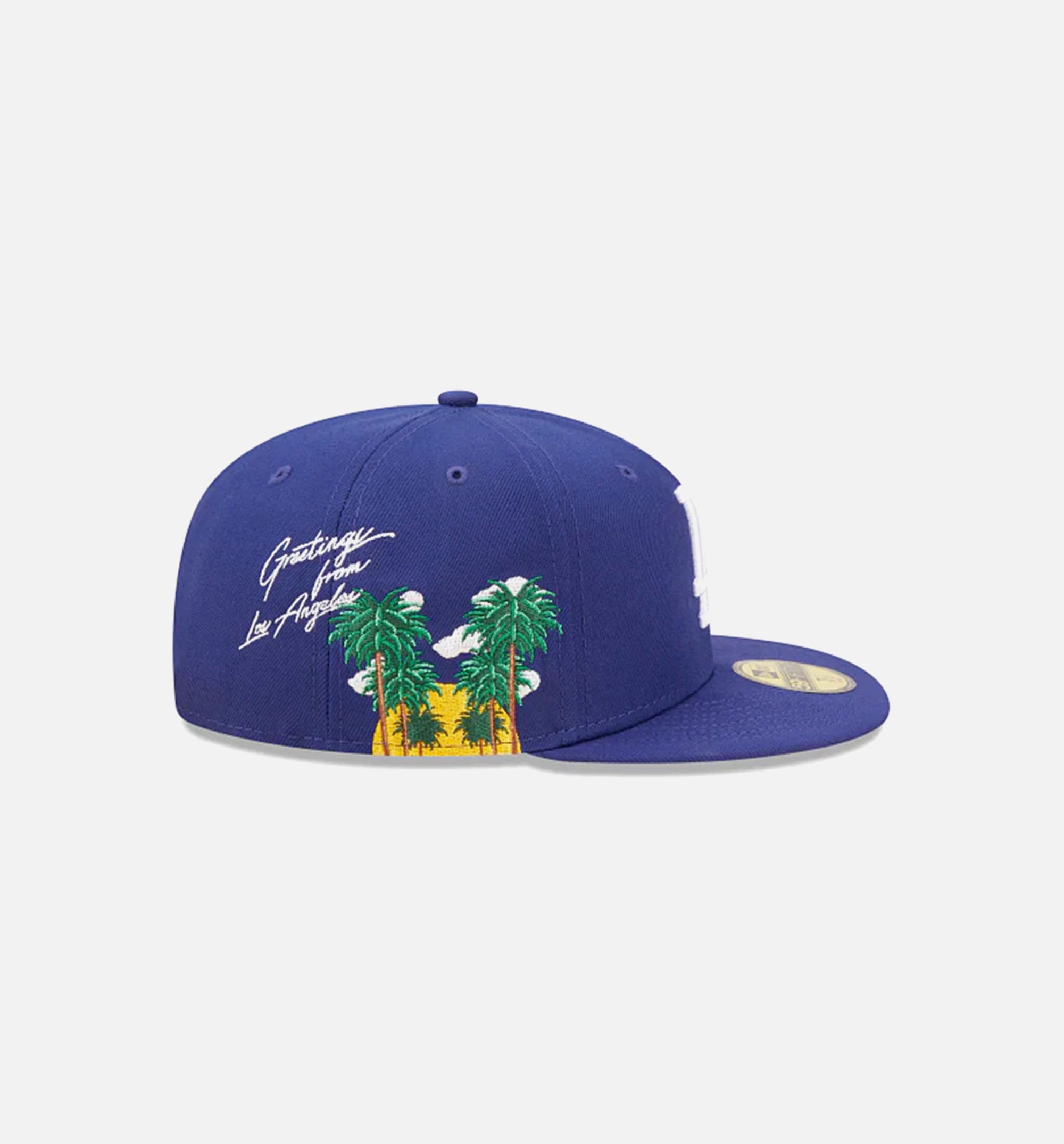 New Era Mens 59 Fifty Los Angeles Dodgers Palm Tree Fitted Hat