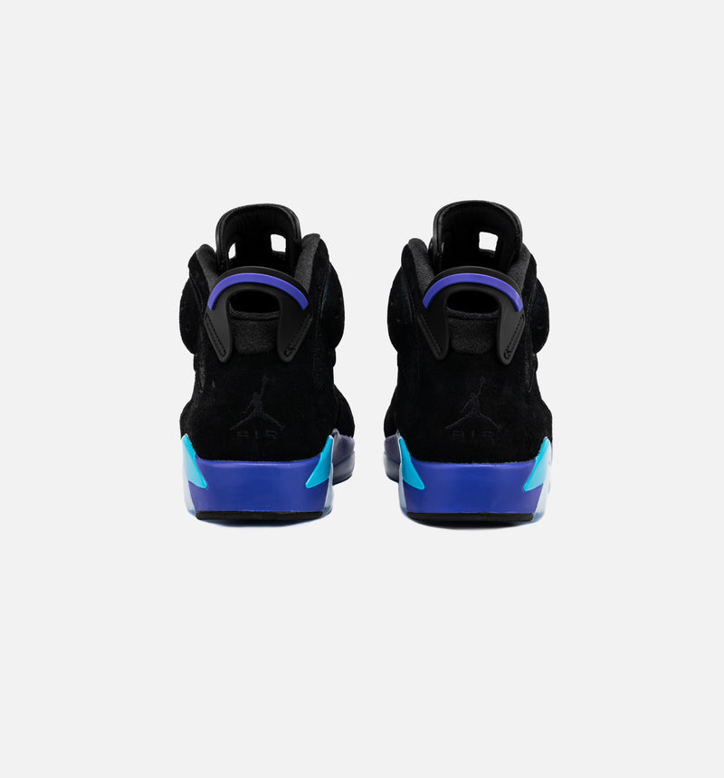 Air Jordan 6 Retro Aqua Mens Lifestyle Shoe - Black/Aquatone/Bright Concord