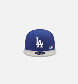 NEW ERA 60243390
 Los Angeles Dodgers Backletter Arch 9FIFTY Snapback Mens Hat - Blue Image 0