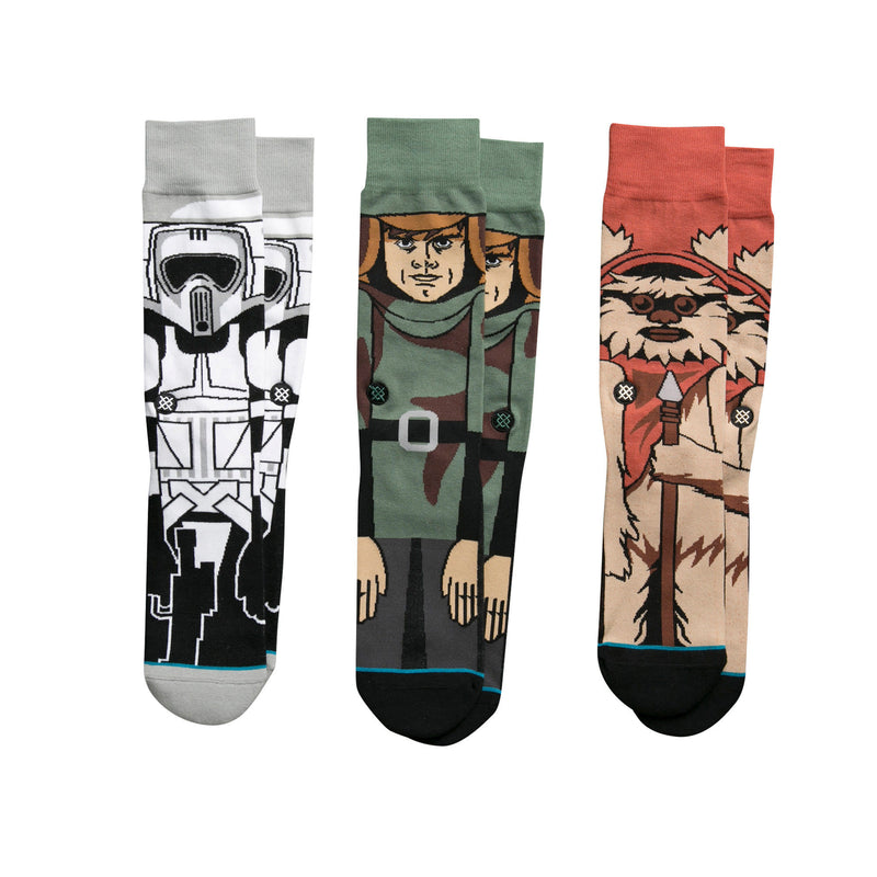 Star Wars Return of the Jedi 3 Pack Socks - Black