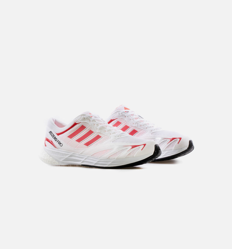 Adizero Pro DNA Mens Running Shoe - White/Red
