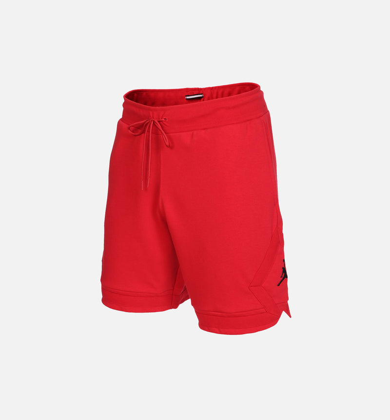 Jumpman Diamon Fleece Mens Shorts - Red