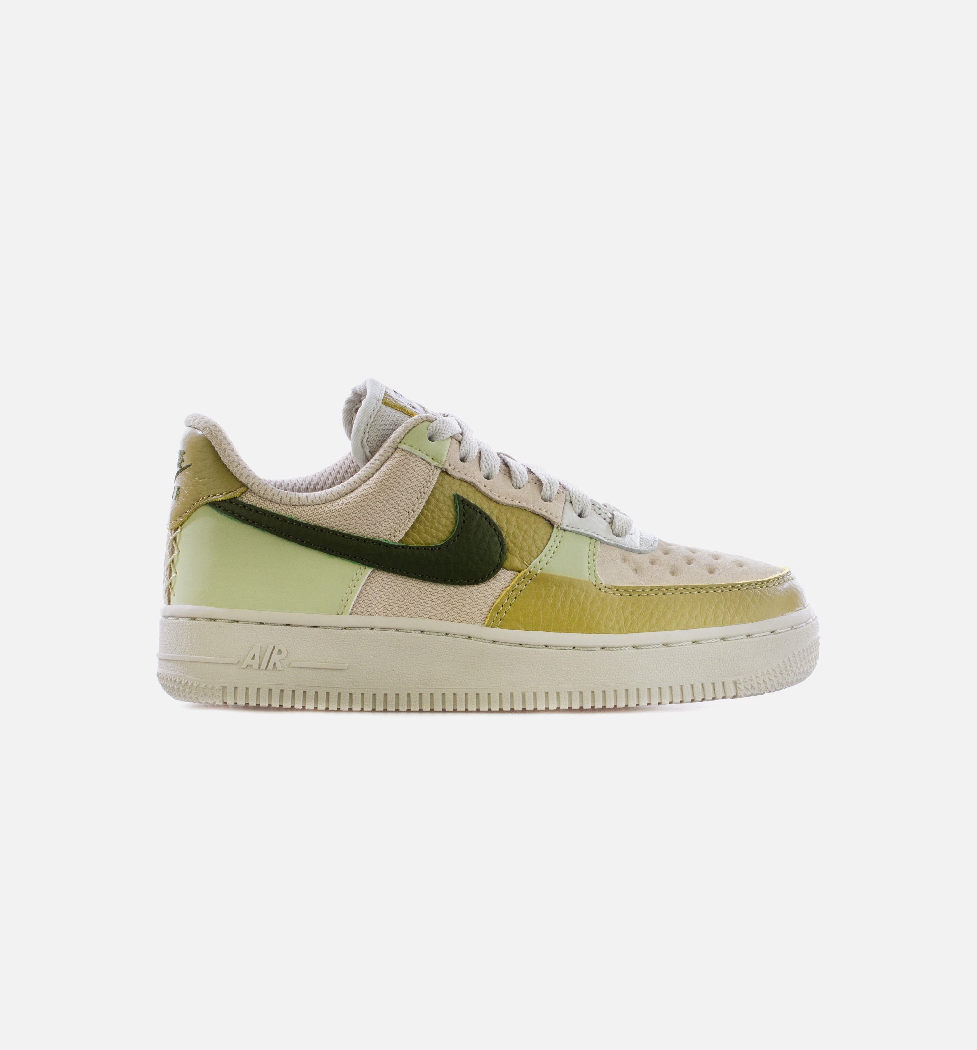 Nike Women's Air Force 1 Shadow Shoes, Size 6.5, White/Green/Yellow