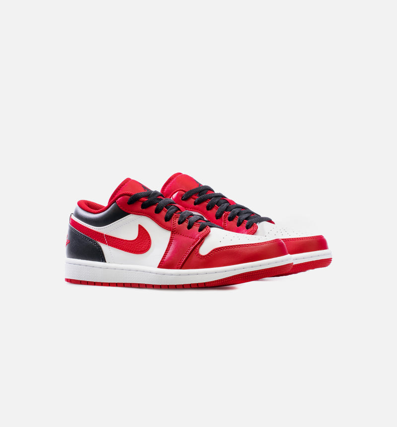 Air Jordan 1 Low Reverse Black Toe Mens Lifestyle Shoe - Red/ Black Free Shipping