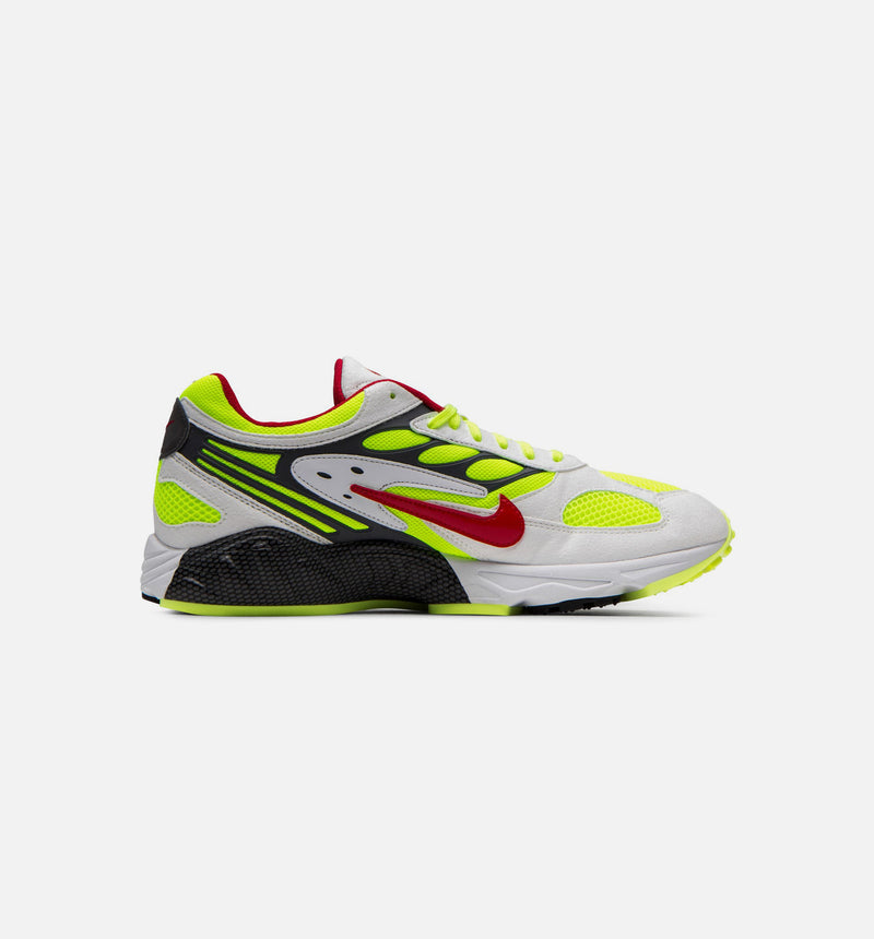 Nike AT5410-100 Air Ghost Racer Mens Running Shoe - White/Neon Yellow/Atom Red/Dark Grey