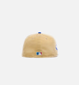Los Angeles Dodgers Gold Dome 59Fifty Mens Fitted Hat - Gold/Blue