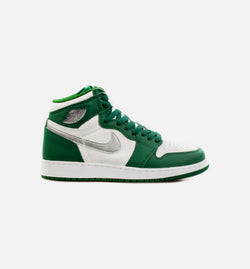 JORDAN 575441-303
 Air Jordan 1 Retro High OG Gorge Green Grade School Lifestyle Shoe - Green/Grey Free Shipping Image 0