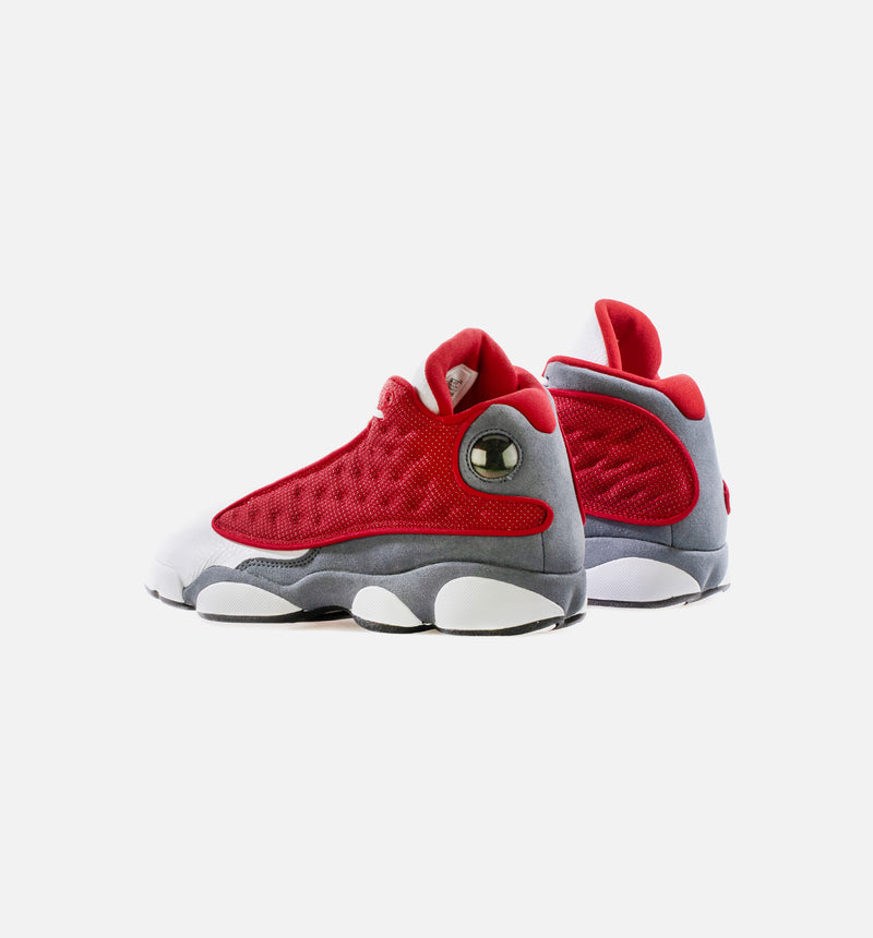 Air Jordan 13 Retro Flint Grade School Lifestyle Shoe - Red/White