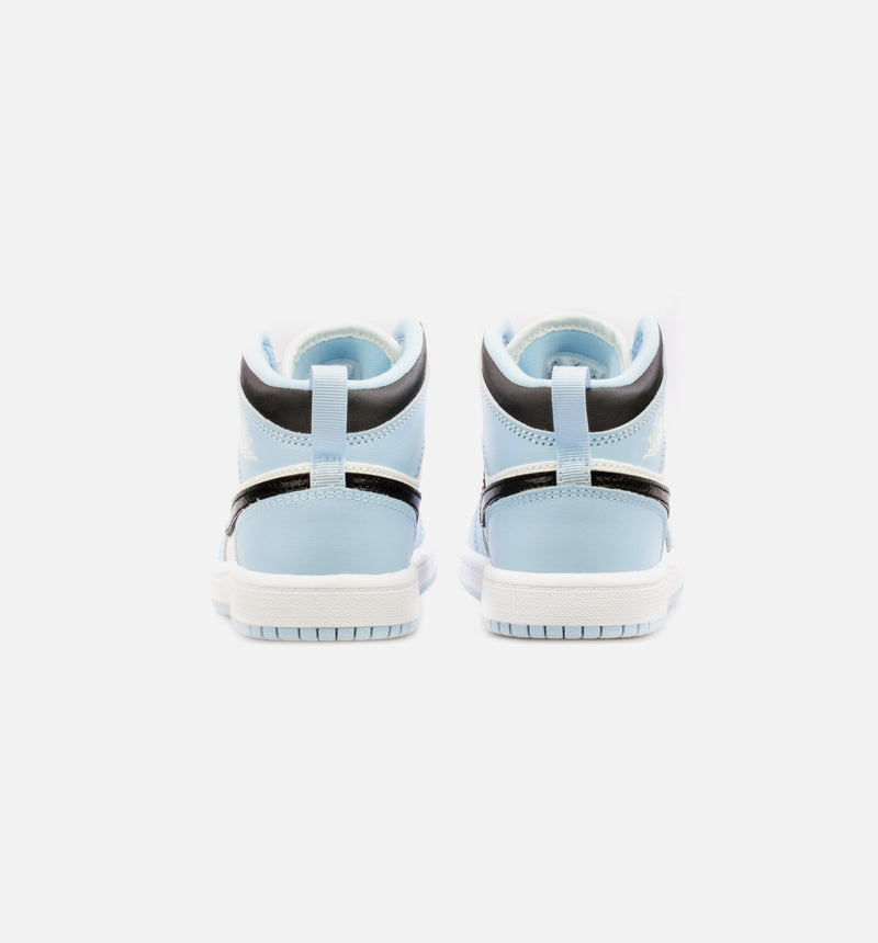 Air Jordan 1 Mid Preschool Lifestyle Shoe - Blue/Black