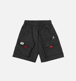 JORDAN DA7239-010
 Jumpman Woven Shorts Mens Shorts - Black/Red Image 0