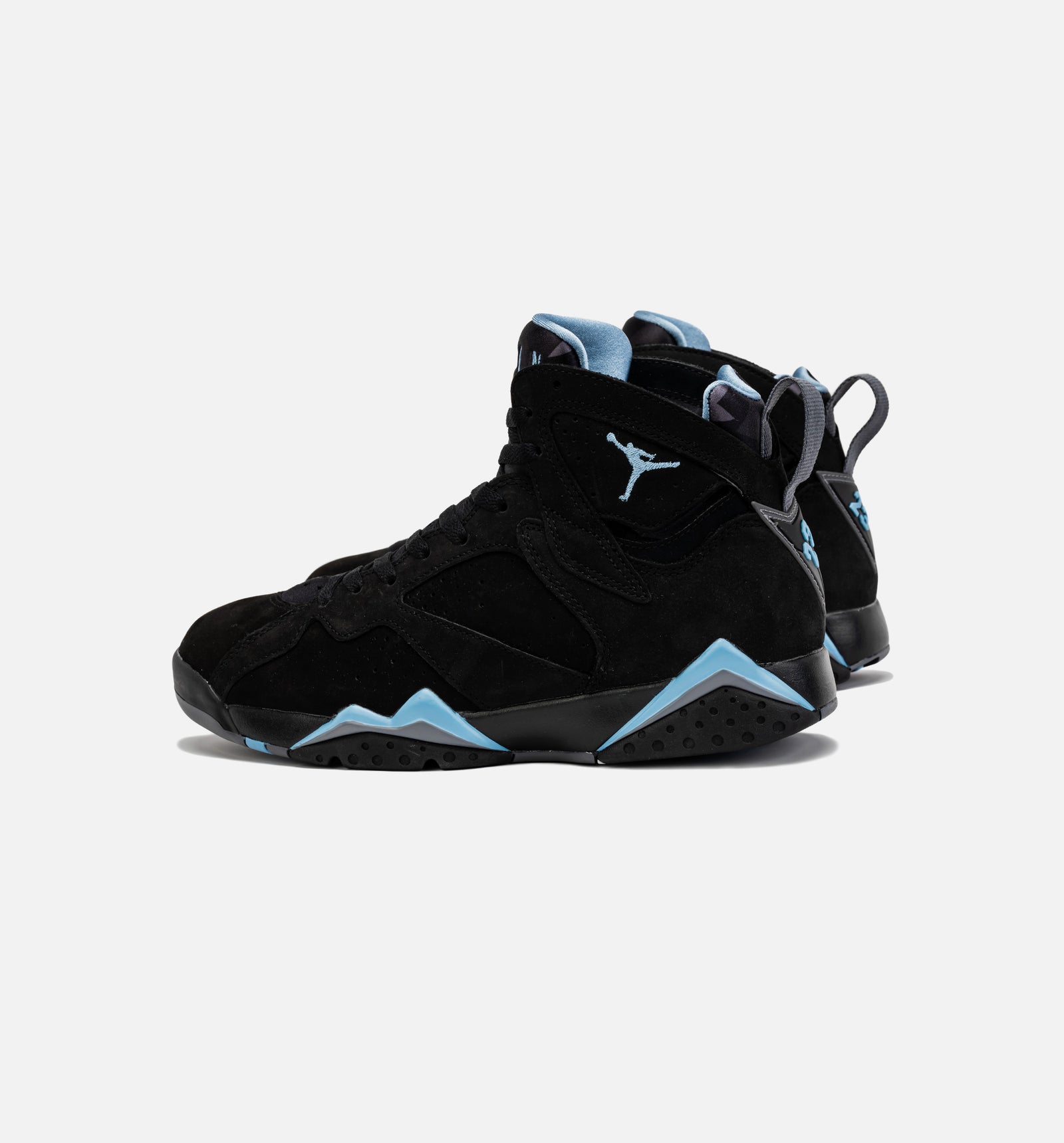 Jordan CU9307 004 Air Jordan 7 Retro Chambray Mens Lifestyle Shoe Black Blue ShopNiceKicks