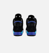 Air Jordan 6 Retro Aqua Preschool Lifestyle Shoe - Black/Aquatone/Bright Concord