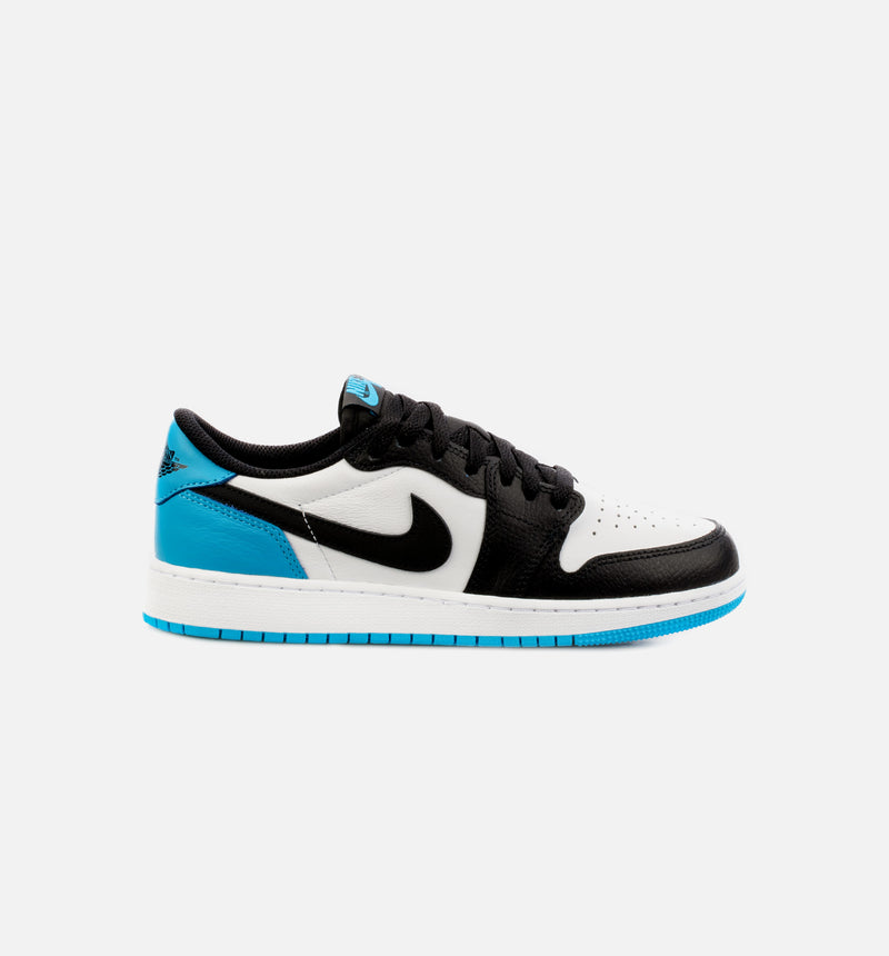 Air Jordan 1 Low OG Powder Blue Grade School Lifestyle Shoe - Blue/Black Free Shipping