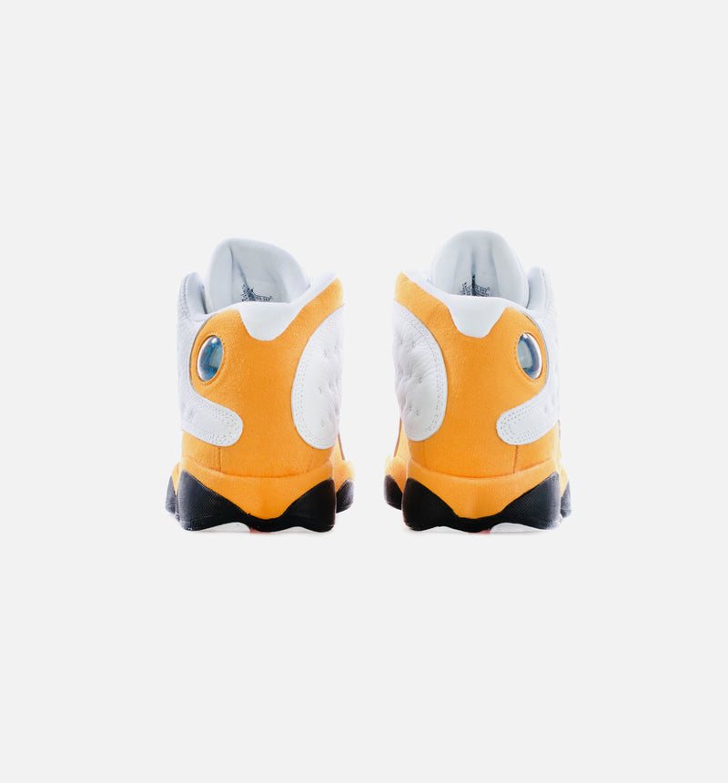 Air Jordan 13 Retro Del Sol Grade School Lifestyle Shoe - White/Yellow