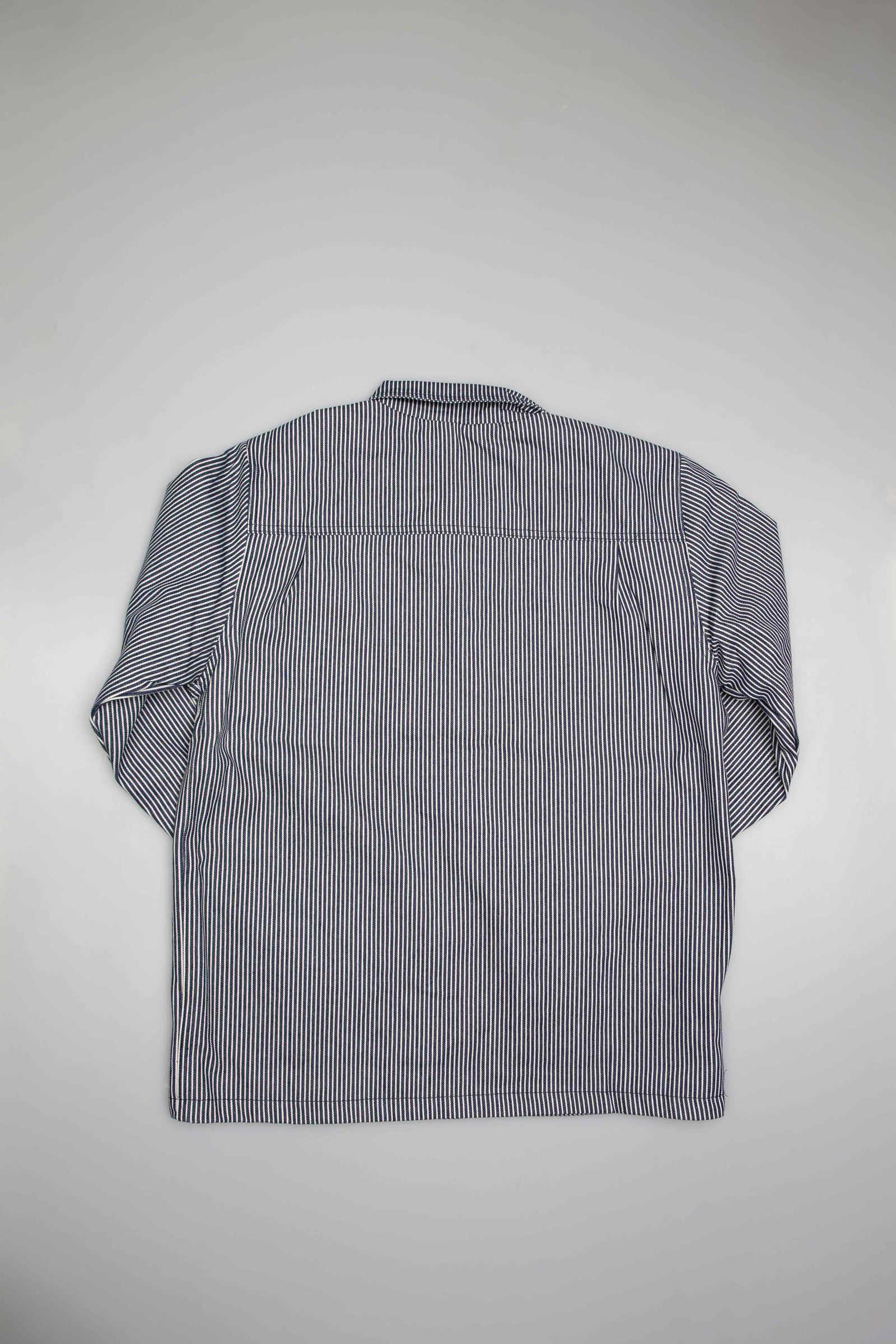 Vans VN0A3WF2P7N Vault Drill Chore Hickory Stripe Mens Coat - Navy