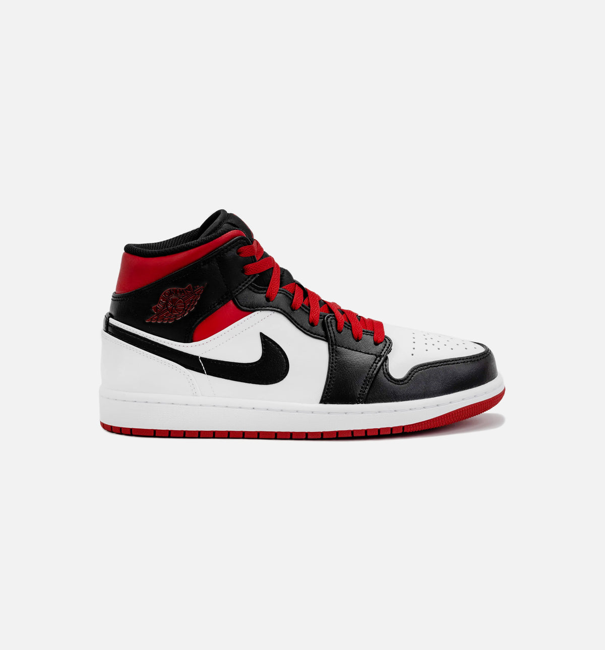 Air Jordan 1 Mid White Gym Red Black 10