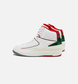 Air Jordan 2 Retro Italy Mens Lifestyle Shoe - White/Fire Red