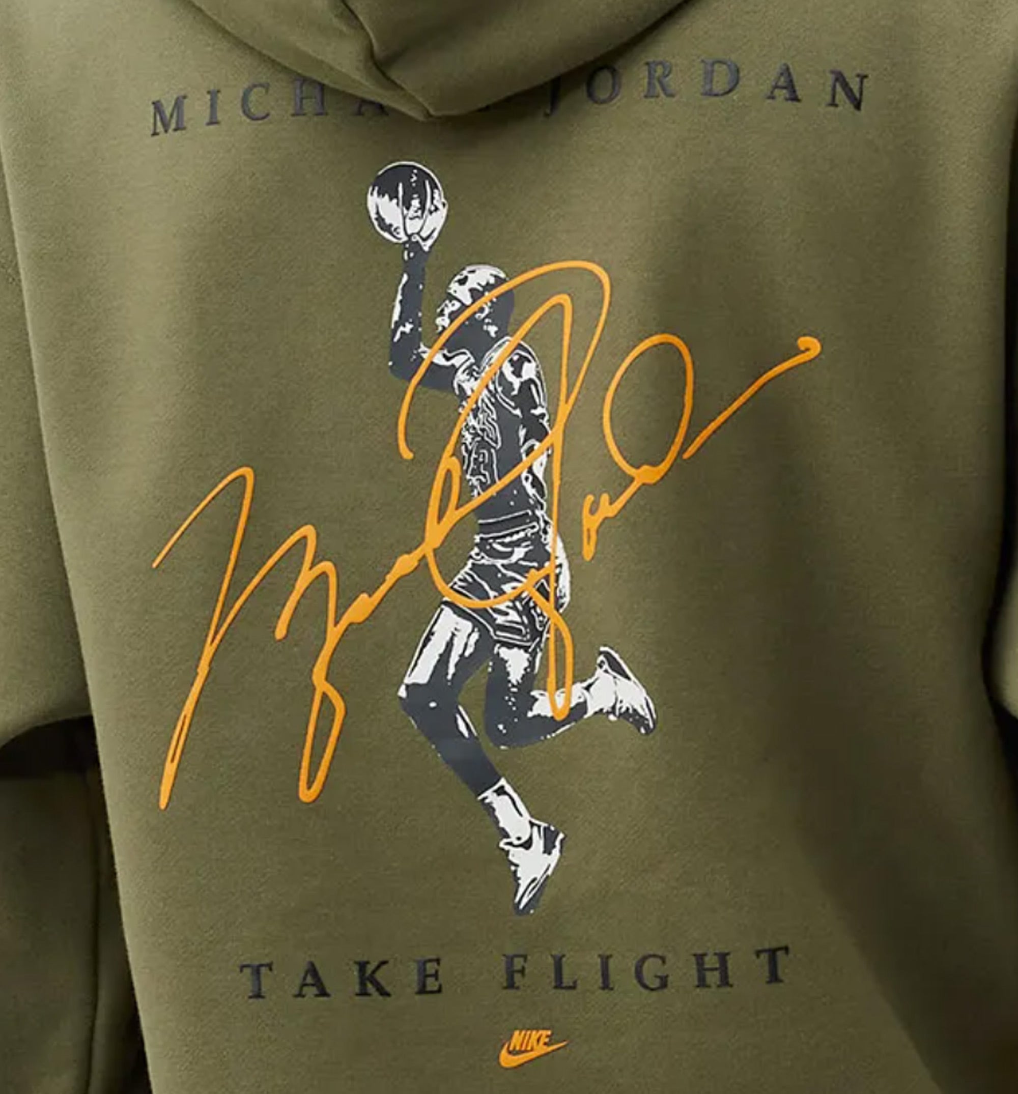 Essentials Graphics Pullover Mens Hoodie Olive - Main Image